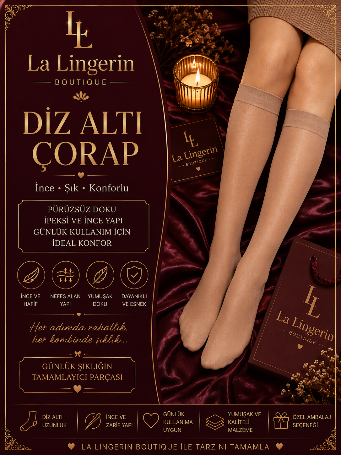 Diz Altı Çorap