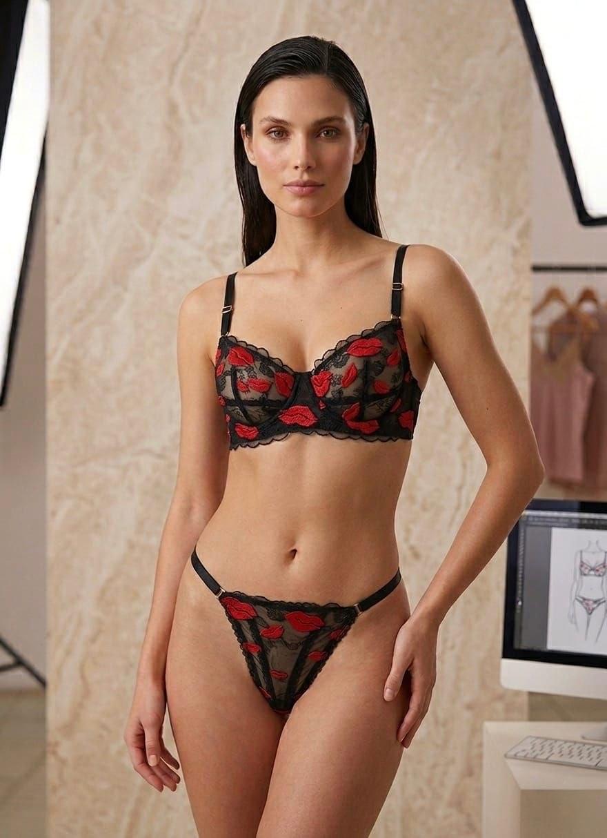 Midnight Kiss Kapsız Bralet Sütyen Takımı