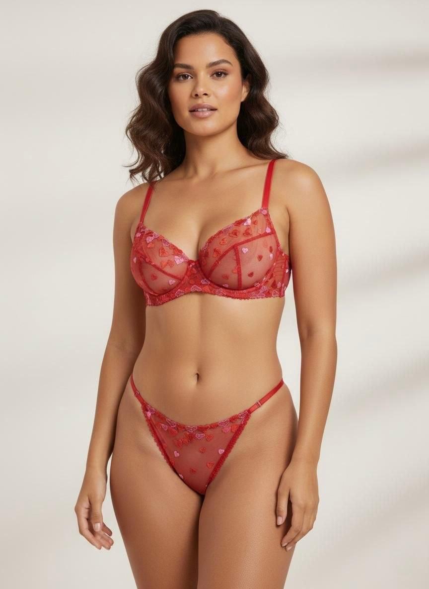 Sweet Hearts Kapsız Bralet Sütyen Takımı